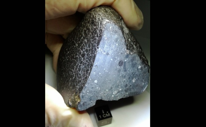 Meteoritul de pe Marte supranumit "Black Beauty", cântăreşte aproximativ 320 grame.