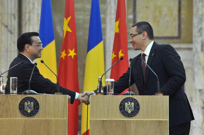 Întîlnirea dintre Victor Ponta Prim-Ministrul României şi premierul Chinei Li Kequiang, precum şi semnarea unor documente de cooperare dintre România şi China