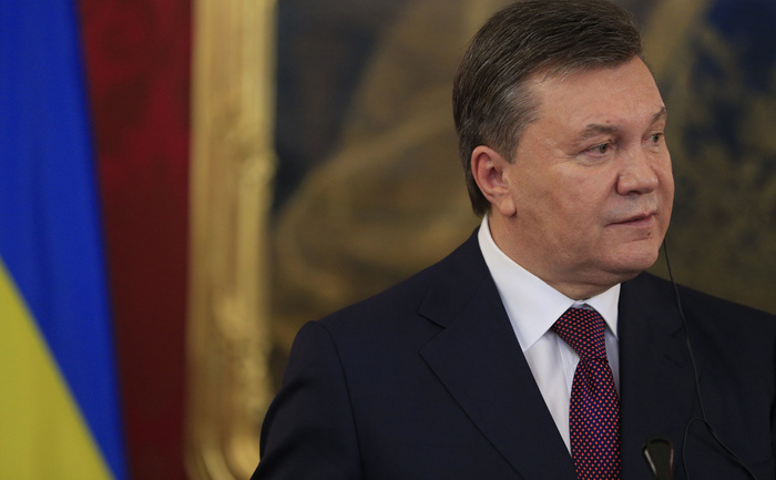 Preşedintele ucrainean Viktor Ianukovici. (ALEXANDER KLEIN / AFP / Getty Images)