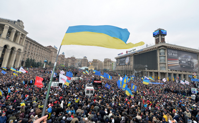 Proteste în Ucraina, 1 decembrie 2013 (SERGEI SUPINSKY / AFP / Getty Images)