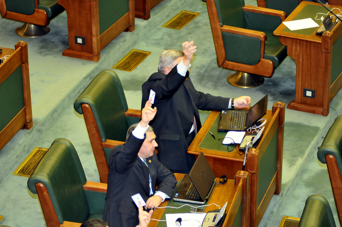 Parlamentul României, Senat, şedinţă în plen (Epoch Times)