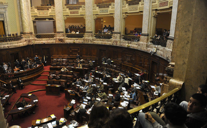 Vedere generală a Parlamentului uruguayan.
