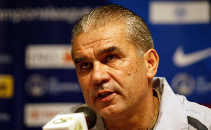 Selecţionerul echipei naţionale de fotbal a României, Anghel Iordănescu. (HASSAN AMMAR / AFP / Getty Images)