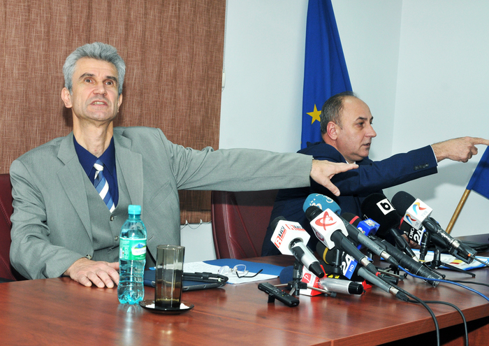 Adrian Bordea, presedintele Consiliului Superior al Magistraturii (CSM) şi Gheorghe Muscalu, vice-preşedintele Consiliului Superior al Magistraturii (CSM)
