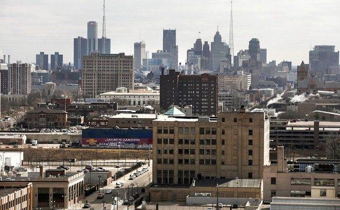 Detroit, marele oraş din statul american Michigan care şi-a declarat falimentul.