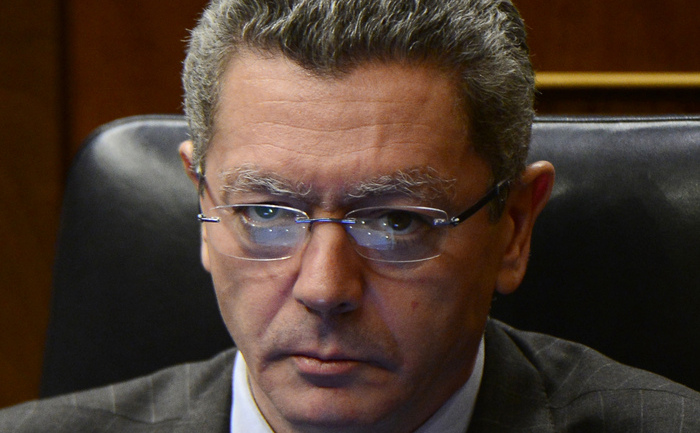 Ministrul spaniol al justiţiei, Alberto Ruiz Gallardon. (JAVIER SORIANO / AFP / Getty Images)