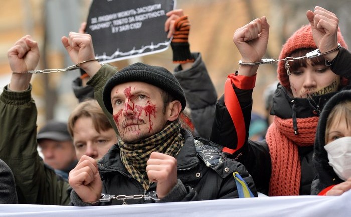 Protest pro-european în Ucraina