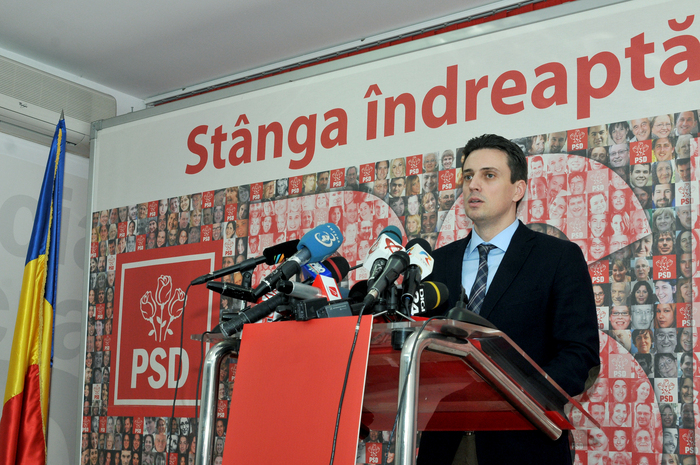 Conferinţă de presă la sediul PSD susţinută de Cătălin Ivan, purtător de cuvânt