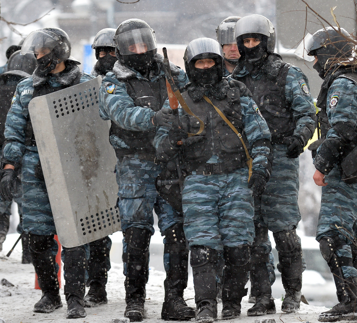 Trupele speciale Berkut, Kiev, 22 ianuarie 2014