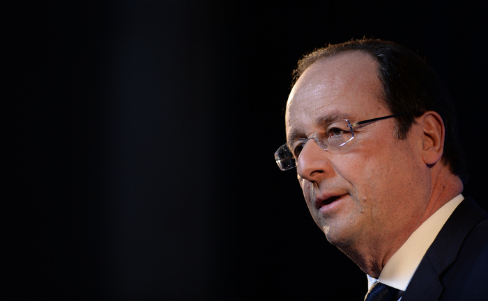 Preşedintele francez Francois Hollande. (FILIPPO MONTEFORTE / AFP / Getty Images)