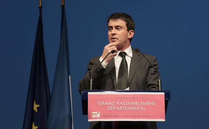 Ministrul de interne al Franţei, Manuel Valls.