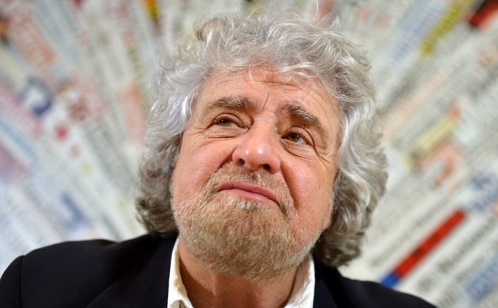 Liderul Mişcării 5 Stele (M5E), Beppe Grillo.