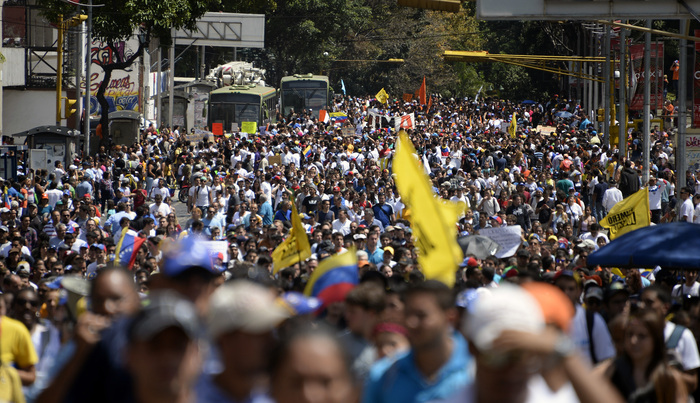 Miting al opozişiei în Caracas, 12 februarie 2014