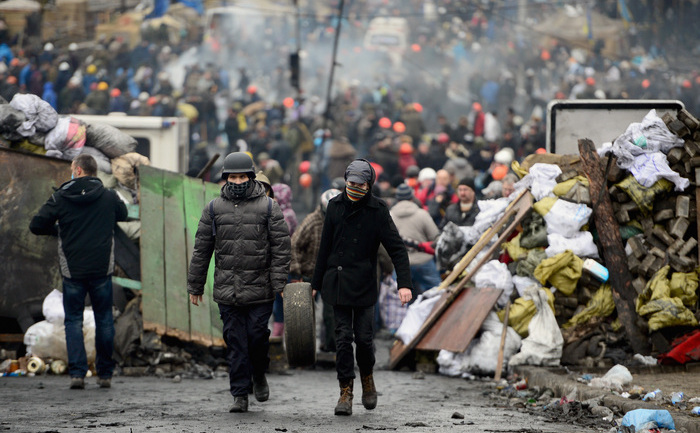 Baricade în Kiev, 20 februarie 2014