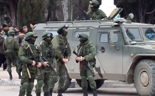 Forţele armate ruseşti din Crimeea.