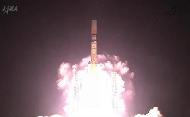 Racheta japoneză H-2A lansată pe 27 februarie 2014 din centrul spaţial Tanegashima, Japonia, la bordul căreia se află GPM, cel mai performant satelit NASA pentru măsurarea precipitaţiilor. (youtube.com)