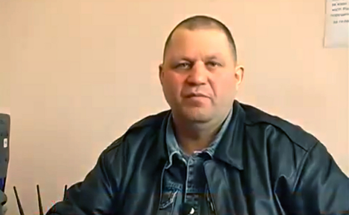 Aleksandr Muziciko, lider regioanal al grupării Pravdi Sektor (Captură youtube)
