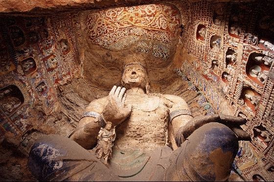 Imagini pentru Statuile lui BUDDHA din GROTELE MAGAO