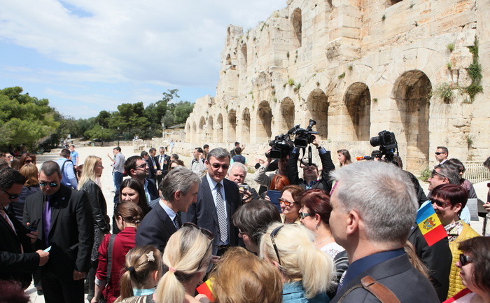 La Atena, Premierul Iurie Leancă s-a întâlnit cu reprezentanţii diasporei moldoveneşti