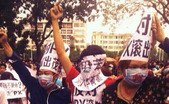 Proteste în oraşul Maoming, China. (Twitter/@langzichn)