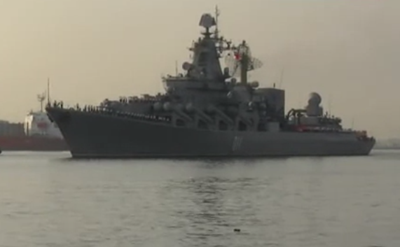 Cruiserul rusesc Varyag. (youtube.)