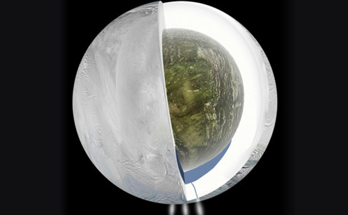 Model 3D al satelitului Enceladus