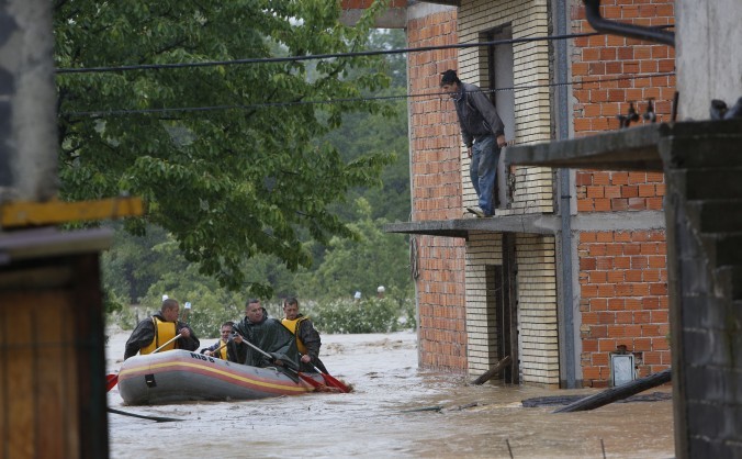 Inundaţii în Bosnia
