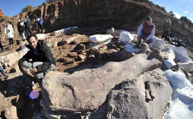 Os imens de sauropod descoperit la Trelew, Argentina (Captură Youtube)