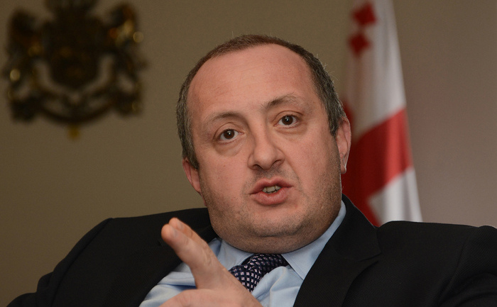 Preşedintele georgian Giorgi Margvelaşvili , Tbilisi 11 martie 2014. 