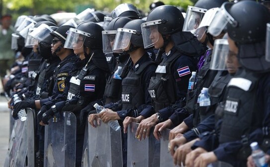 Trupe speciale în Bangkok, 9 mai 2014 (PORNCHAI KITTIWONGSAKUL/AFP/Getty Images)