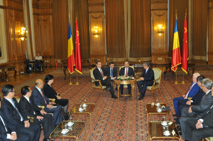 Întâlnire Victor Ponta şi Valeriu Zgonea cu o delegaţie chineză condusă de Sun Zhene Cai, membru la Biroului Politic al CC al PCC