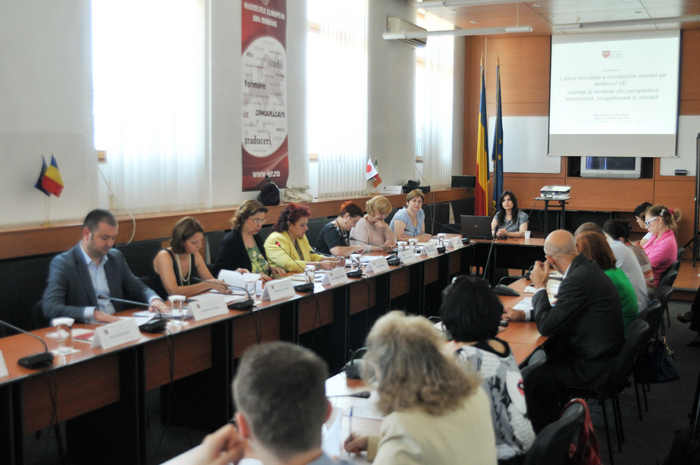 Institutul European din România (IER), dezbaterea: ”Libera circulaţie a lucrătorilor români pe teritoriul UE”