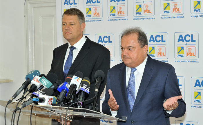 Klaus Iohanis şi Vasile Blaga, conferinţă de presă