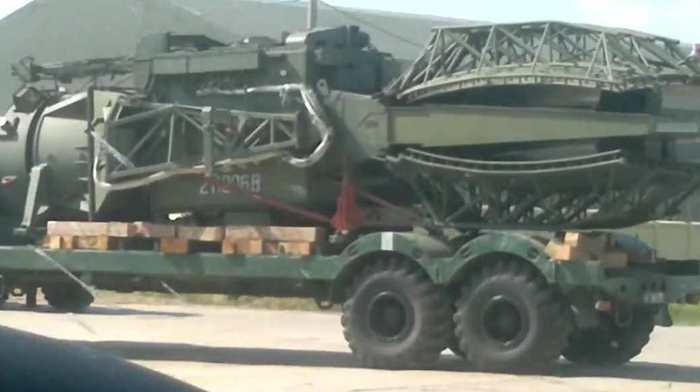 Radarul militar trimis spre Ucrana în cadrul convoiului ”umanitar”.