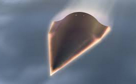 Reprezentare artistică a unei rachete hipersonice.