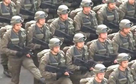 Parada militara în Kiev.