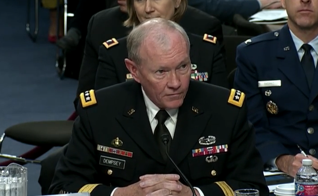 Şeful Statului Major al armatei Statelor Unite, generalul Martin Dempsey. (captură.)