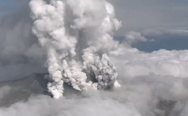 Eruptia vulcanului Ontake face victime. (captură.)