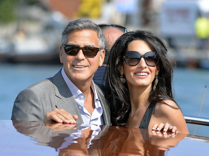 George Clooney, Amal Allamudin în Veneţia, 27 septembrie 2014