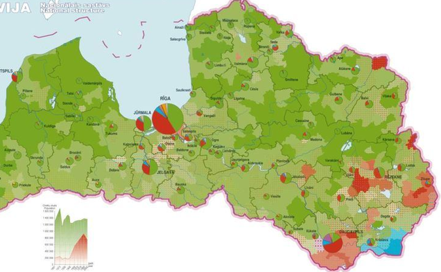 Letonia are cetăţeni vorbitori de limba rusă în est, la graniţa cu Rusia. (captură.)