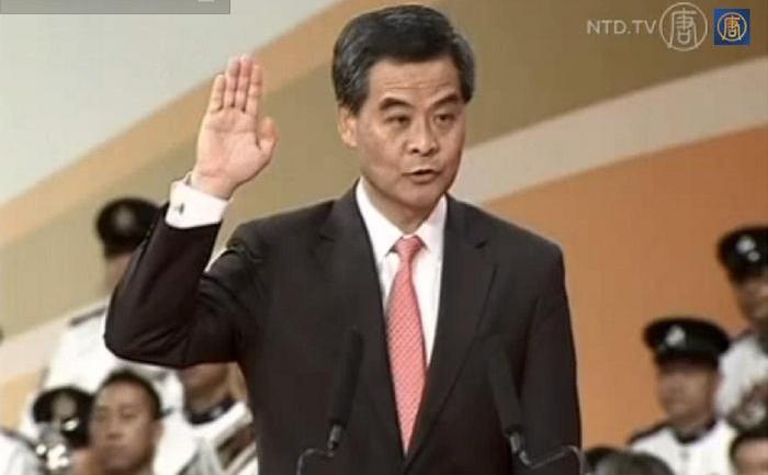 Liderul executivului de la Hong Kong, Leung Chung-ying.