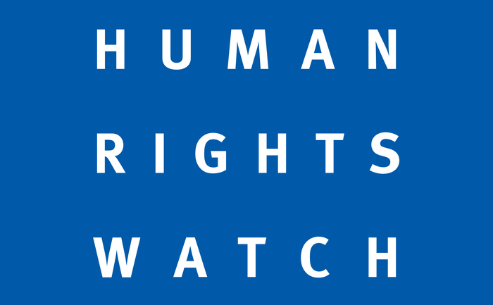 
Logo-ul organizaţiei pentru drepturile omului Human Rights Watch.