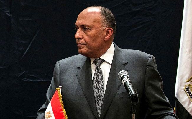 
Ministrul egiptean de externe, Sameh Shukri.