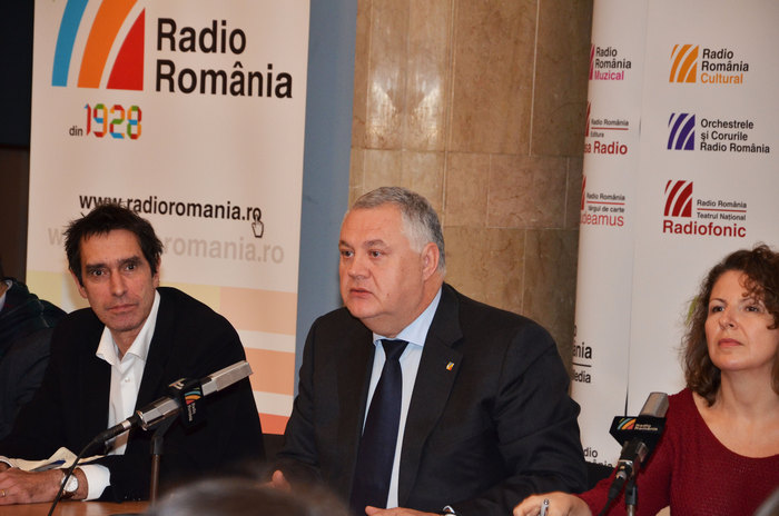 Conferinţa de presă dinaintea deschiderii Târgului Gaudeamus 2014, din data de 18 noiembrie.
