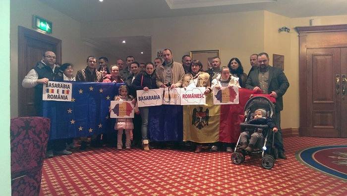 Basarabia e Romania! - Manifestare unionistă în Irlanda, 30 noiembrie 2014.