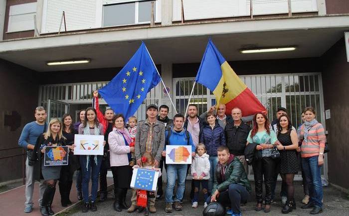Basarabia e Romania! - Manifestare unionistă în Italia, 30 noiembrie 2014.