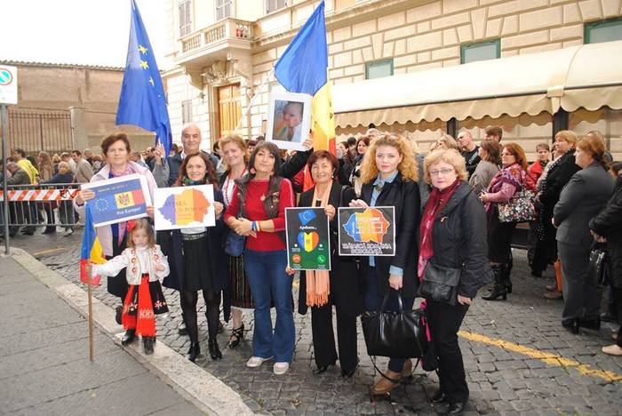 Basarabia e Romania! - Manifestare unionistă în Italia, 30 noiembrie 2014.