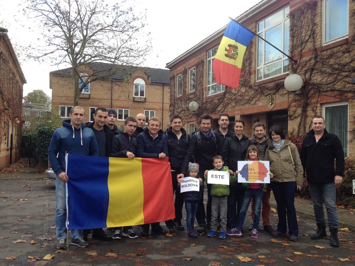 Basarabia e Romania! - Manifestare unionistă în Londra, 30 noiembrie 2014.