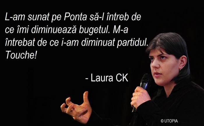 Procurorul-şef DNA, Laura Codruţa Kovesi (facebook.com/Laura CK)