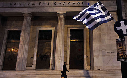 
 Banca Centrală Europeană a pus la zid băncile elene.